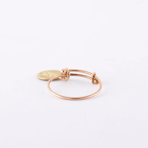 Bague 53 Bague médaille Vierge Marie Art nouveau en or jaune et rose 58 Facettes