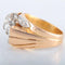 Bague 55 Bague tourbillon en or rose 18 ct et platine avec diamant 58 Facettes 1