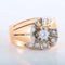 Bague 55 Bague tourbillon en or rose 18 ct et platine avec diamant 58 Facettes 1