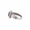 Bague 60 Bague chevalière jonc marguerite en platine, saphir et diamants 58 Facettes