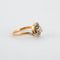 Bague 53 Bague Tourbillon en or jaune et blanc 750 sertie de diamants 58 Facettes
