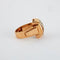 Bague 55 Bague tank en or rose 18 carats avec diamants 58 Facettes