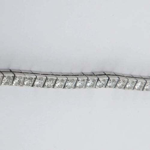 Bracelet Bracelet tennis en or blanc et diamants 58 Facettes