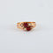 Bague 55.5 Bague ancienne en or rose 750 sertie de demi-perles 58 Facettes
