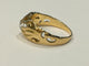 Bague 57 Bague Art nouveau en or jaune 750 sertie d’un diamant 58 Facettes