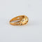 Bague 57 Bague Art nouveau en or jaune 750 sertie d’un diamant 58 Facettes