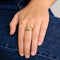 Bague 57 Bague Art nouveau en or jaune 750 sertie d’un diamant 58 Facettes