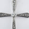Pendentif Croix ancienne - Pendentif en or blanc et diamants 58 Facettes