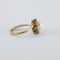 Bague 57 Bague tourbillon vintage en or blanc 750, perle Akoya et diamants 58 Facettes