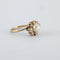 Bague 57 Bague tourbillon vintage en or blanc 750, perle Akoya et diamants 58 Facettes