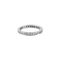 Bague 59 Alliance - Bague en or blanc 750 sertie de diamants 58 Facettes