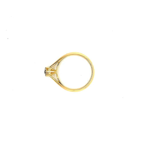 Bague 52.5 Solitaire - Bague en or jaune et diamant 58 Facettes