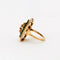 Bague 52 Bague Napoléon III en or jaune, platine, agate verte et diamants 58 Facettes