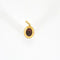 Pendentif Pendentif ancien en or jaune 18 ct, grenat cabochon et diamants 58 Facettes