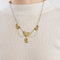 Collier Collier draperie en or jaune et perles fines 58 Facettes