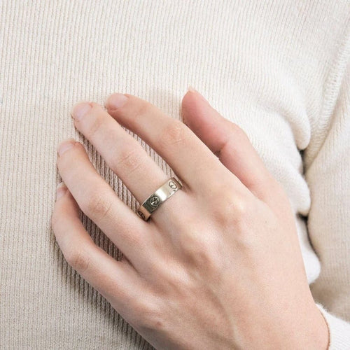Bague 60 Cartier Love - Alliance en or blanc 18 carats 58 Facettes
