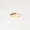 Bague 55 Demi-alliance - Bague en or jaune 14K sertie de rubis 58 Facettes