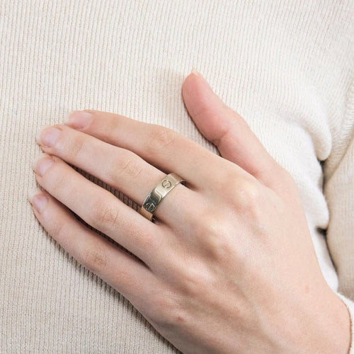 Bague 66 Cartier Love - Alliance en or blanc 58 Facettes