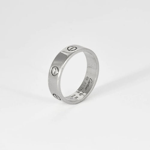 Bague 66 Cartier Love - Alliance en or blanc 58 Facettes