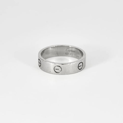 Bague 66 Cartier Love - Alliance en or blanc 58 Facettes