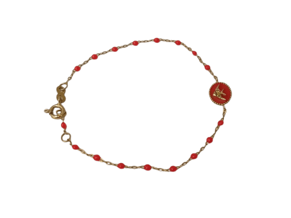 Bracelet Gigi Clozeau - Bracelet Poisson Ange en or rose et perles 58 Facettes