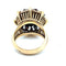 Bague 50 Bague ancienne grenats et diamants en or jaune et platine 58 Facettes