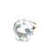 Bague 53.5 Bague ancienne à aigue-marine ovale en or blanc 18 ct 58 Facettes