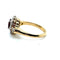 Bague 53 Bague marguerite en or jaune, rubis et diamants 58 Facettes