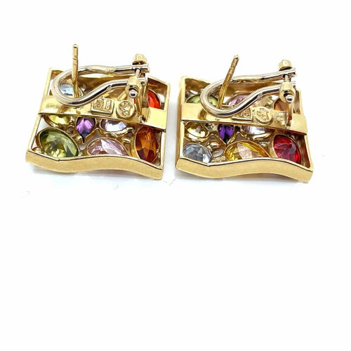Boucles d'oreilles Boucles d’oreilles - Pierres fines en or jaune 18 ct 58 Facettes