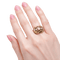 Bague 60.5 Bague jonc ancienne en or jaune 18 ct et diamants 58 Facettes