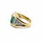 Bague 54 Bague jonc en or jaune 18 ct avec émeraude et diamants 58 Facettes
