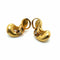 Boucles d'oreilles Pomellato - Boucles d’oreilles clips vintage en or jaune mat 58 Facettes