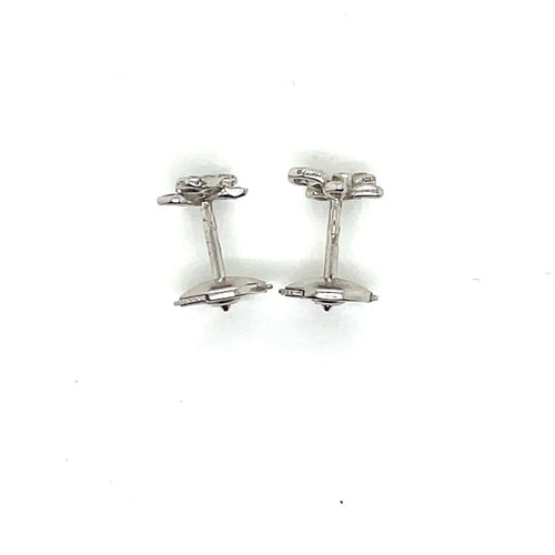 Boucles d'oreilles Cartier - Boucles d'oreilles Caresse d'Orchidées en or blanc 58 Facettes