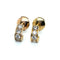 Boucles d'oreilles Van Cleef & Arpels - Boucles d’oreilles demi-créoles en or jaune et diamants 58 Facettes