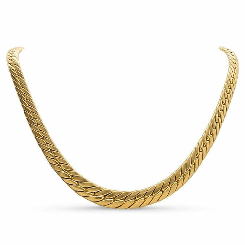Collier Collier maille anglaise en or jaune 18 carats 58 Facettes