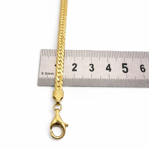 Collier Collier maille anglaise en or jaune 18 carats 58 Facettes