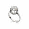 Bague 52 Bague solitaire en or blanc 18 carats avec diamant 2,40 ct 58 Facettes