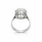 Bague 52 Bague solitaire en or blanc 18 carats avec diamant 2,40 ct 58 Facettes