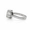 Bague 52 Bague solitaire en or blanc 18 carats avec diamant 2,40 ct 58 Facettes