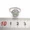 Bague 52 Bague solitaire en or blanc 18 carats avec diamant 2,40 ct 58 Facettes