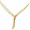 Collier Collier négligé maille palmier en or jaune 18 carats 58 Facettes