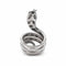 Bague 55 Bague serpent en or blanc 18 carats sertie de diamants 58 Facettes