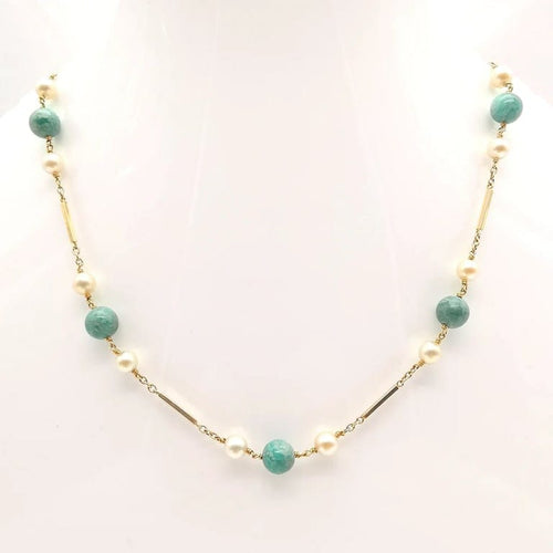 Collier Collier en or jaune 18 carats et perles de culture 58 Facettes