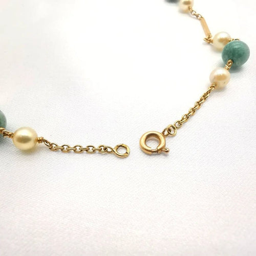 Collier Collier en or jaune 18 carats et perles de culture 58 Facettes
