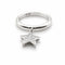 Bague 53 Bague en or blanc 18 carats avec diamants 58 Facettes