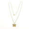Collier Collier papillon en or jaune 18 carats 58 Facettes