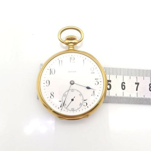 Montre INVAR - Montre à gousset en or jaune 18 carats 58 Facettes