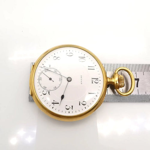 Montre INVAR - Montre à gousset en or jaune 18 carats 58 Facettes