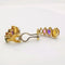 Boucles d'oreilles Boucles d'oreilles multi-pierres en or jaune 18 carats 58 Facettes