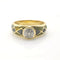 Bague 55 Bague en or blanc 18 carats et diamants taille brillant 58 Facettes